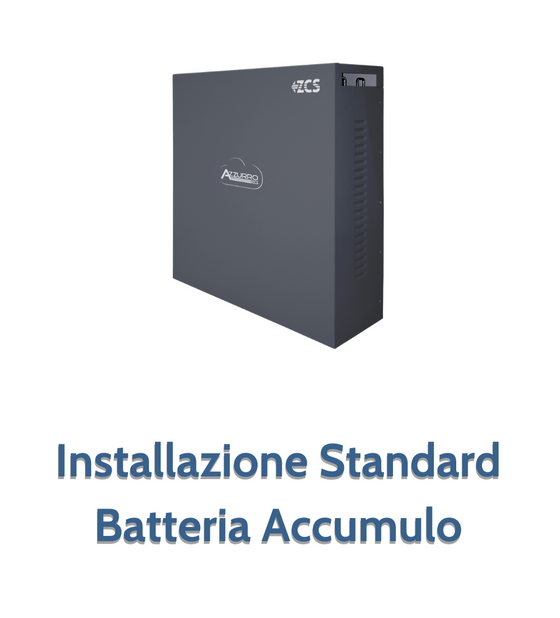 Installazione Standard Batteria d'Accumulo per Impianti Fotovoltaici