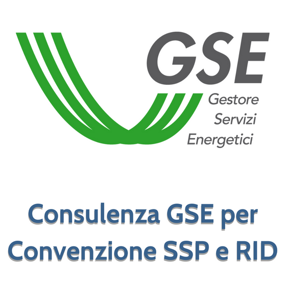 Consulenza GSE per Convenzione SSP e RID