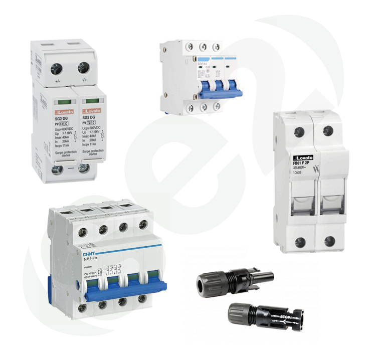 Kit Elettrico Fotovoltaico Trifase - fino a 11,08 kWp - 2 Stringhe