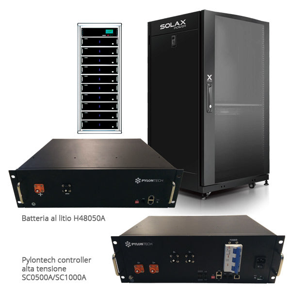 Batteria Litio Alto Voltaggio H48050A 400V - Pylontech® per Fotovoltaico